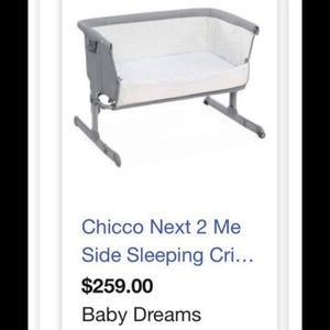 Baby Bassinet Next 2 Me Co-Sleeper